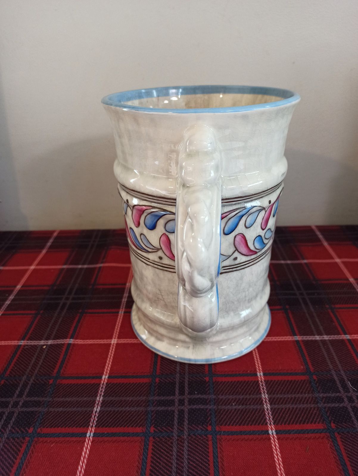 Charlotte Rhead Double Handled Vase. Crown Ducal. 1930s. 18.5cm X 13.5cm. photo Home Decor