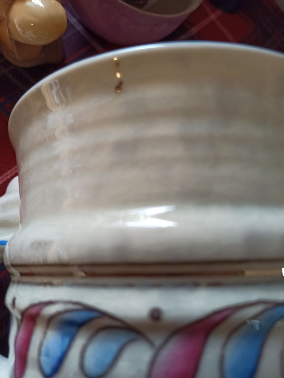 Charlotte Rhead Double Handled Vase. Crown Ducal. 1930s. 18.5cm X 13.5cm. photo vintage