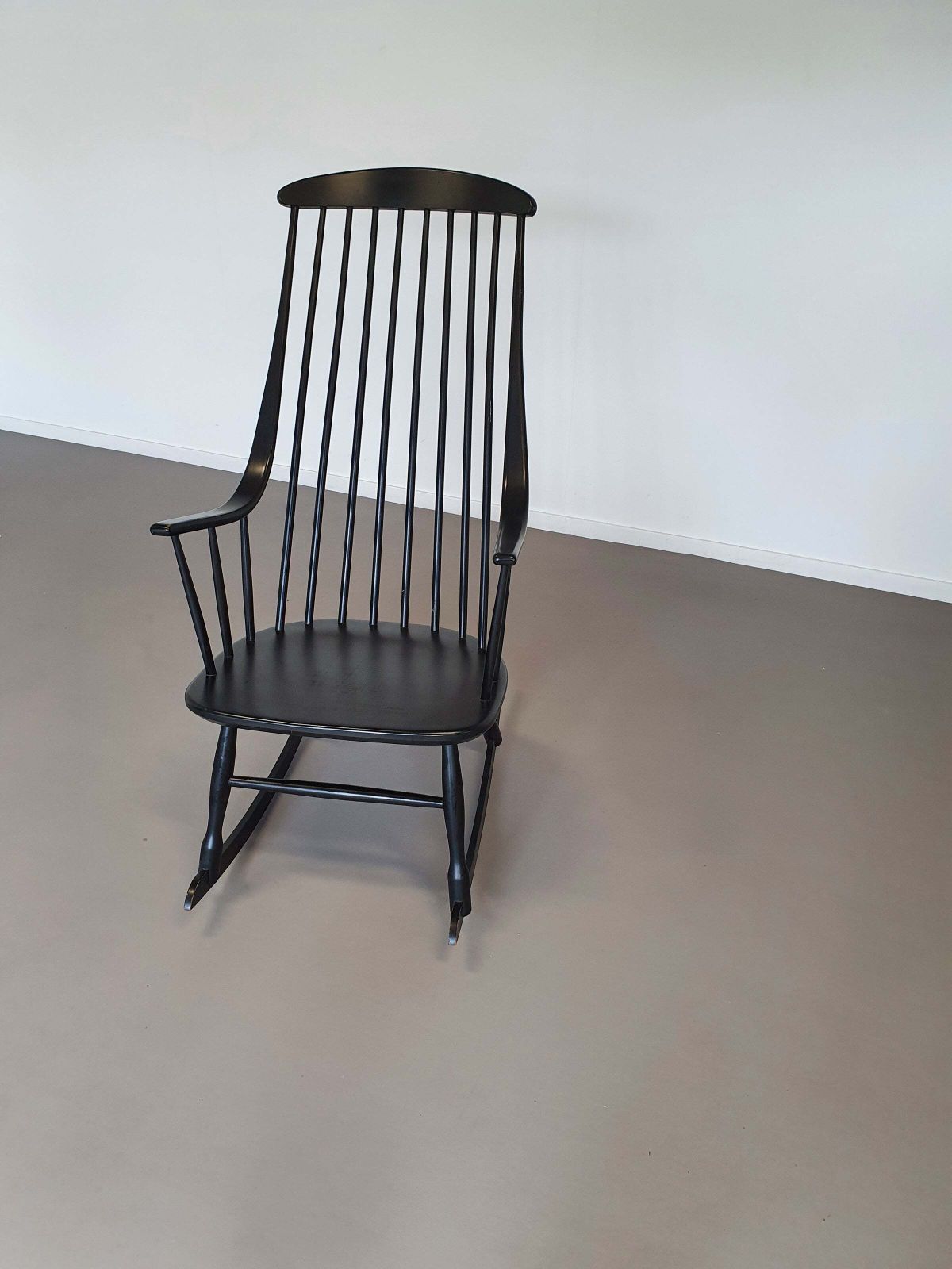 photo furniture Black Lena Larsson Voor Nesto Rocking Chair 1960s