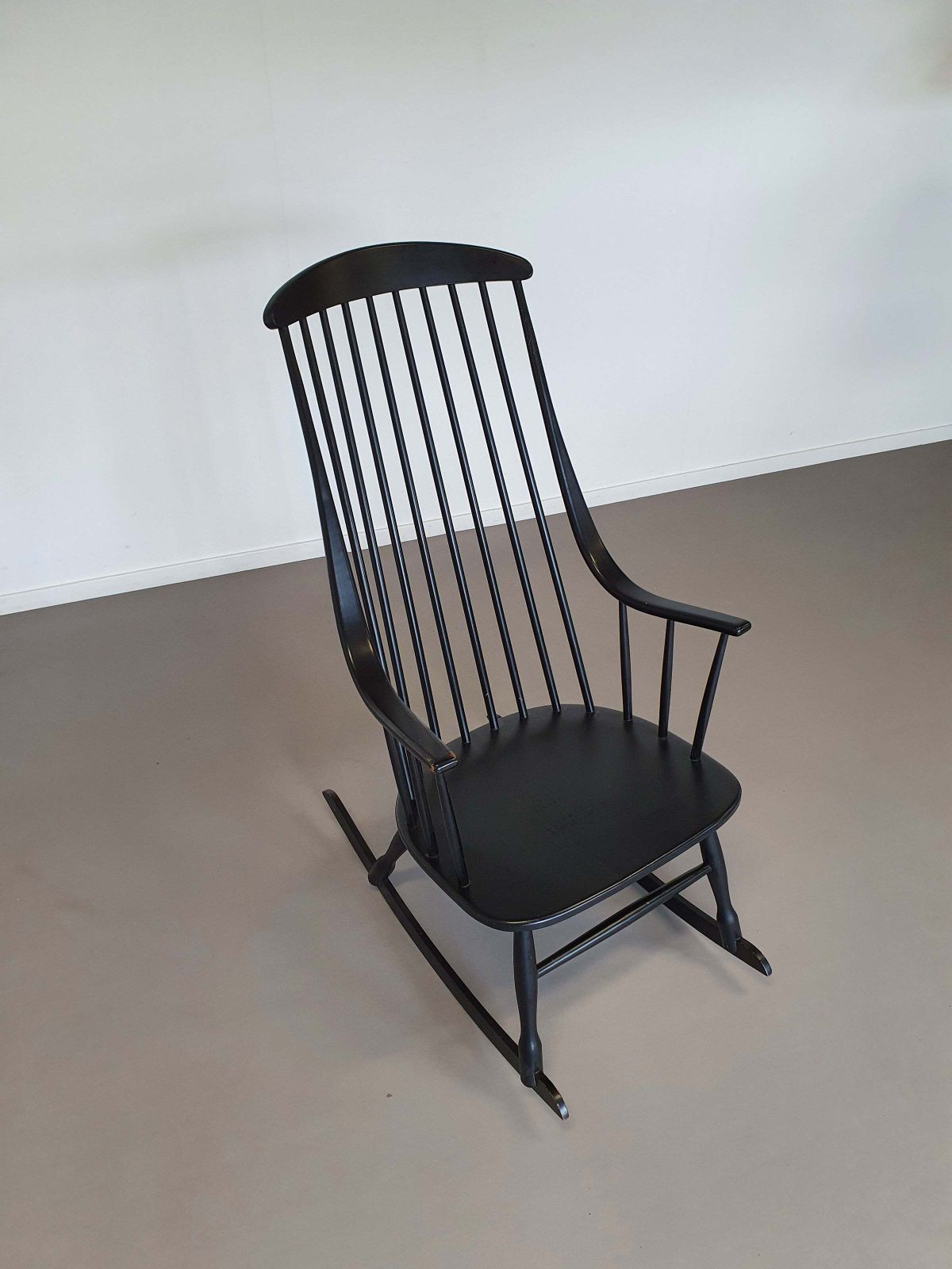 photo for sale Black Lena Larsson Voor Nesto Rocking Chair 1960s