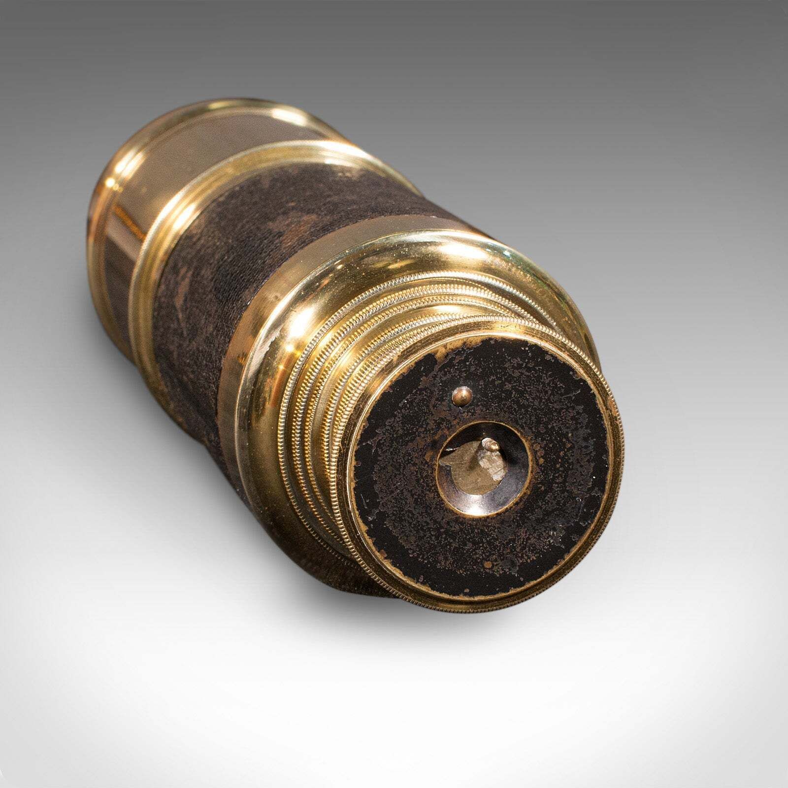 photo furniture Antique Telescope, English, 6 Draw, Brass, Leather, Terrestrial, Victorian, 1860