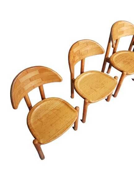 Logo.Human 4 X Chair, Made In Solid Maple By Ansager Møbler, Denmark. Danish Craftsmanship, Marked With Stamp. photo furniture