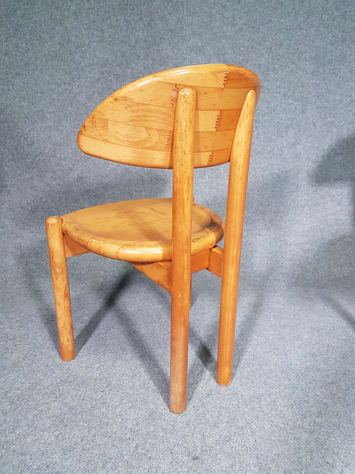 Logo.Human 4 X Chair, Made In Solid Maple By Ansager Møbler, Denmark. Danish Craftsmanship, Marked With Stamp. photo 2322.0