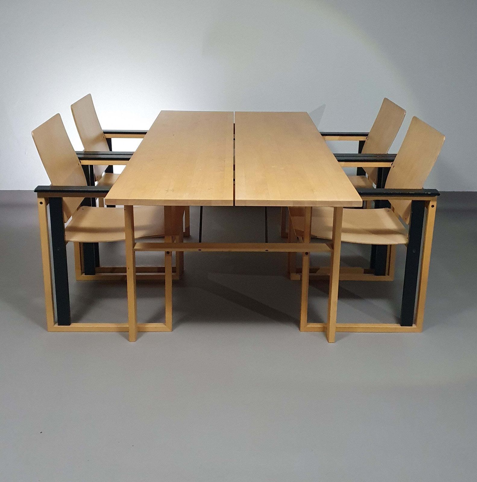 Extremely Rare Finnish Dining Set By Simo Heikkilä / Pentik. 1980s photo 3167.0