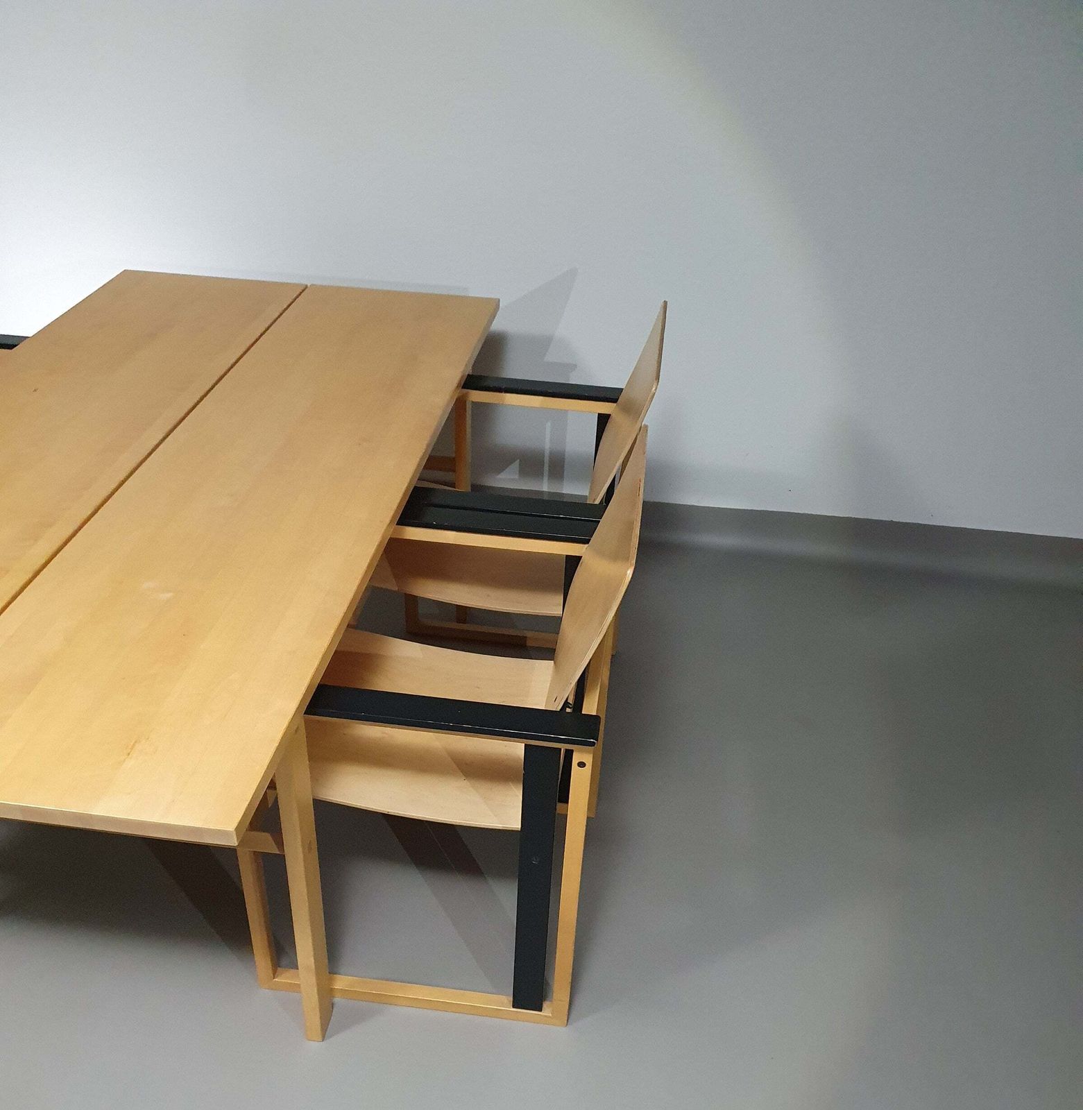 Extremely Rare Finnish Dining Set By Simo Heikkilä / Pentik. 1980s photo vintage