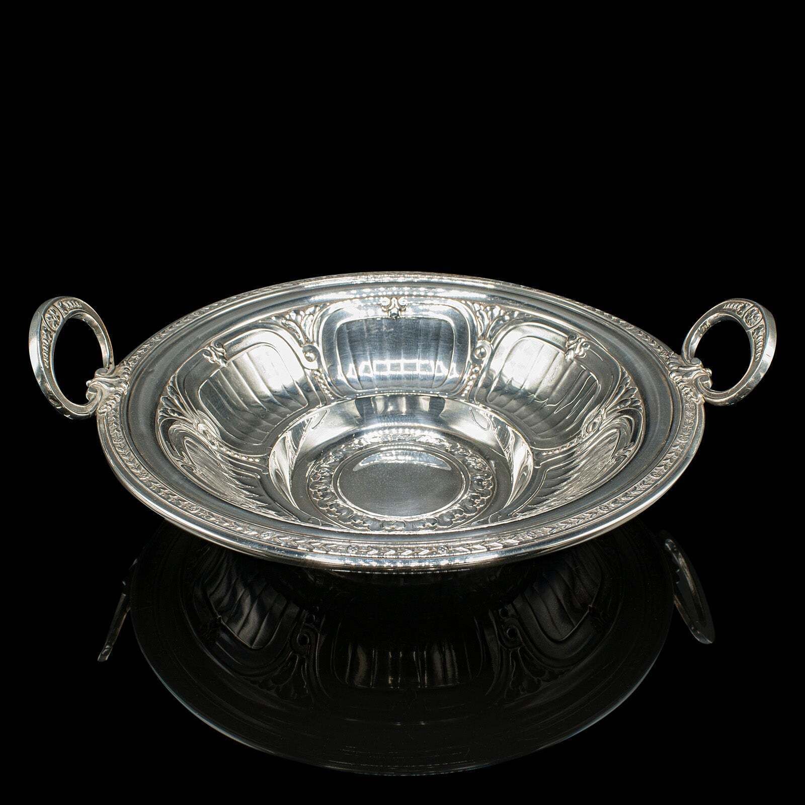 Antique Bonbon Dish, English, Silver Plate, Serving Bowl, Edwardian, Circa 1910 photo 199.0
