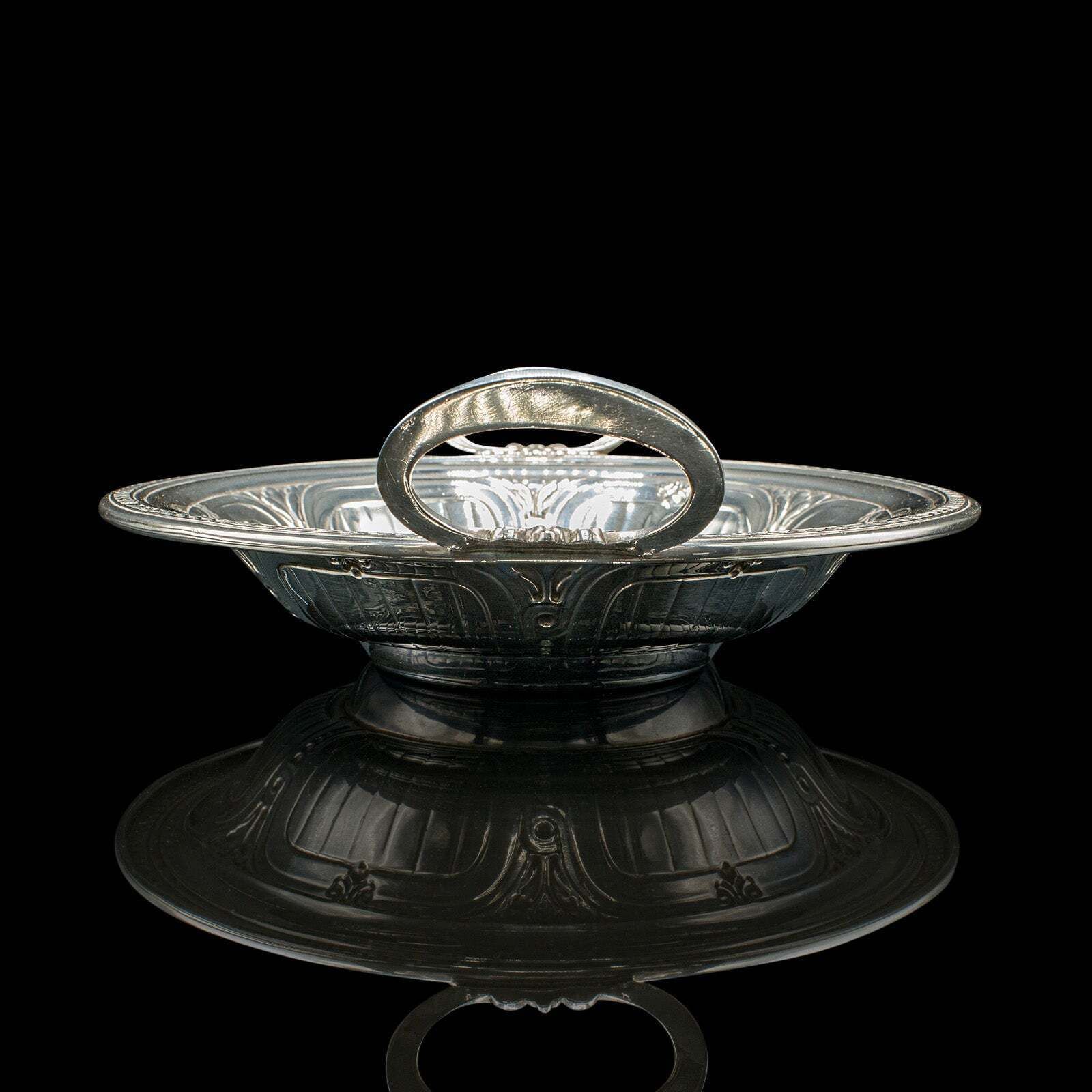 photo furniture Antique Bonbon Dish, English, Silver Plate, Serving Bowl, Edwardian, Circa 1910