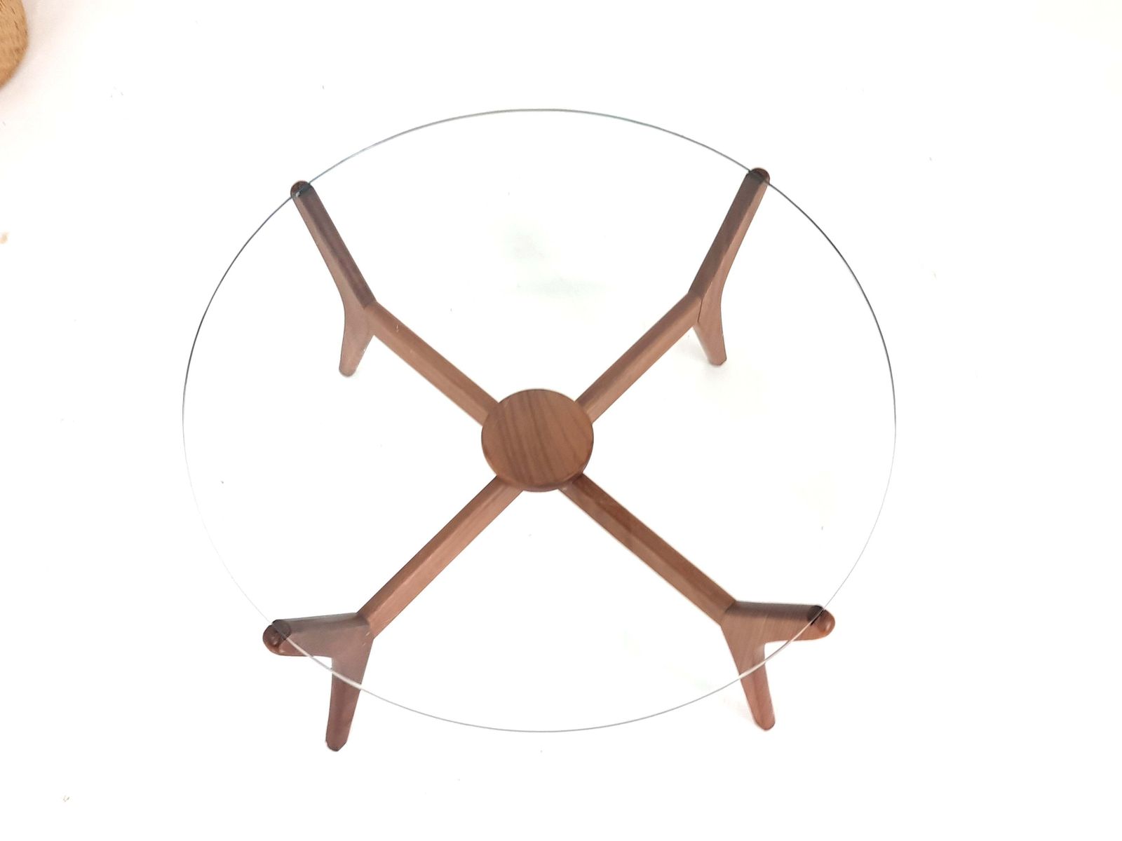 Mid Century Glass Coffee Table photo 455.0