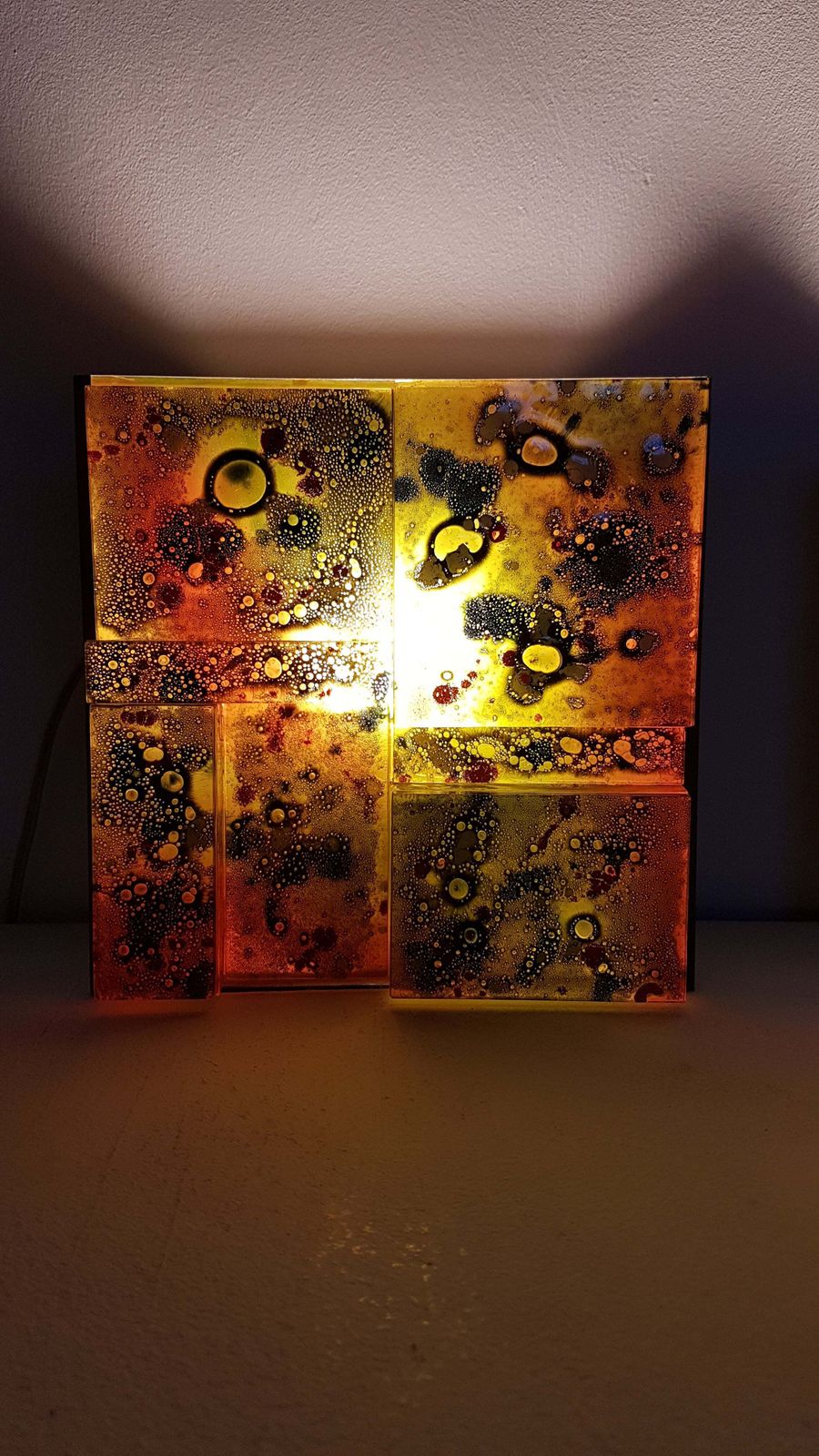 3 X Raak Coloured Glass Wall Sconces Lamps Willem Van Oyen. photo vinterior