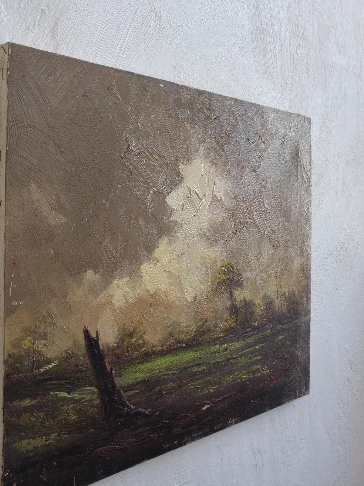Landscape Oil Painting On Canvas | 1950s photo Art