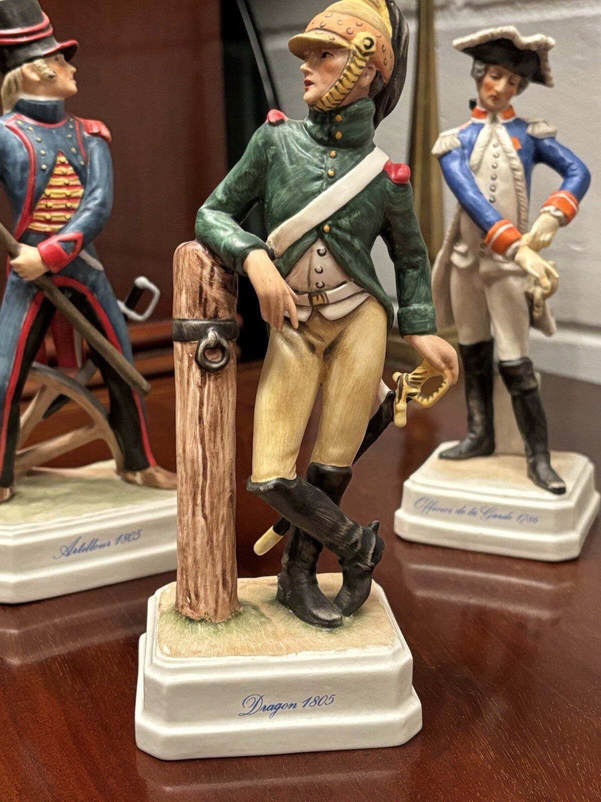 A Set Of Six Goebel Porcelain Highly Detailed Military Figures photo Home Decor