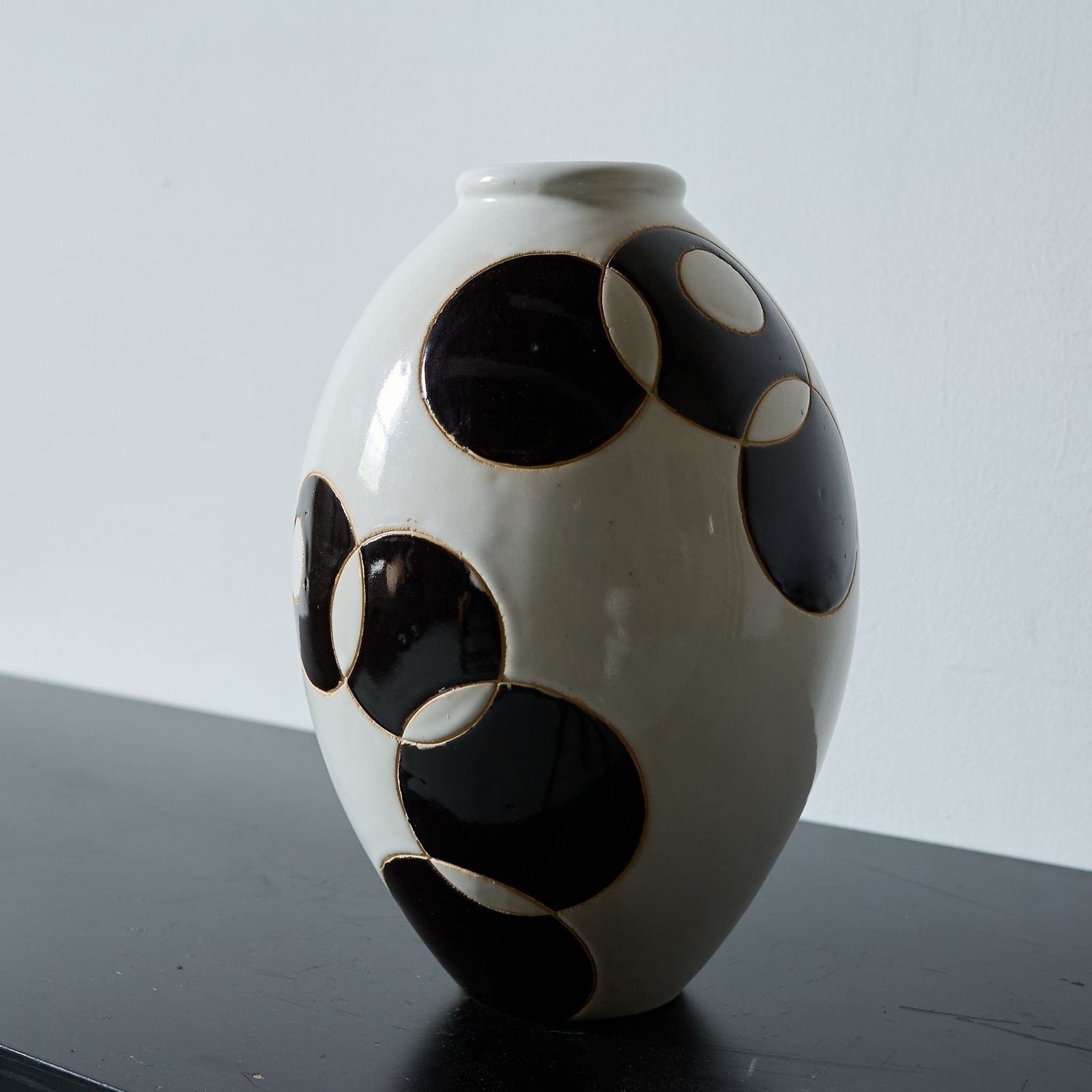 Italian Geometric Vase, 1950s, Vintage photo vinterior