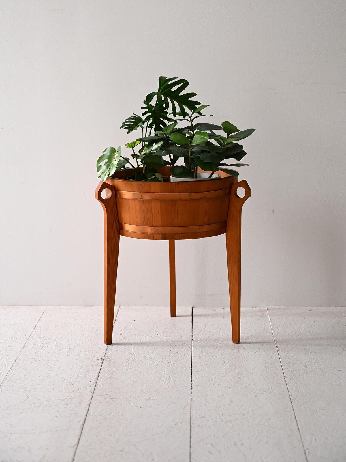Vintage Scandinavian Teak Flower Stand From The 1960s