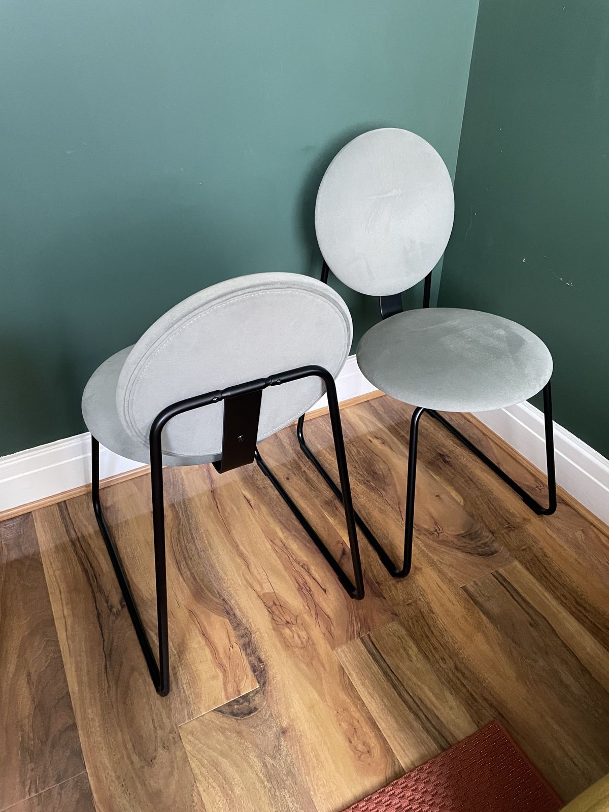 Ikea Grey/Green Dining Chairs