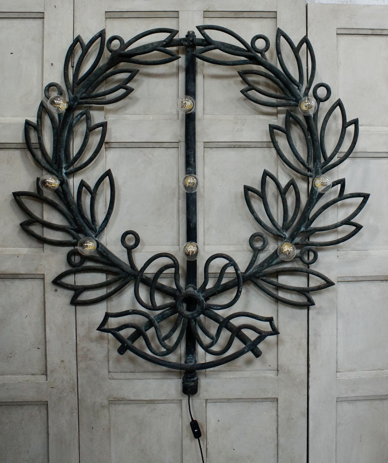 photo for sale Antique Copper Architectural Element Wall Light
