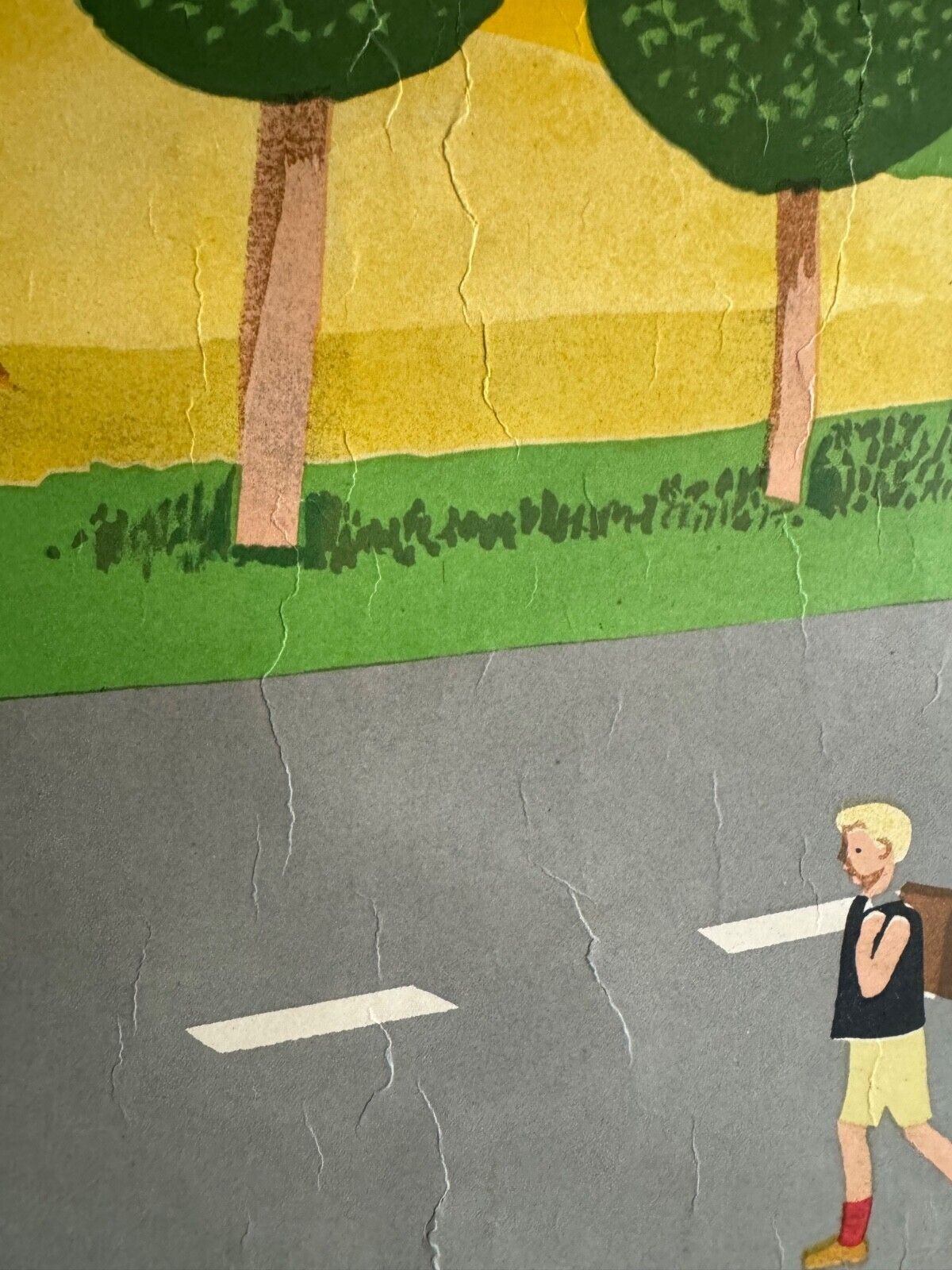 Rare Traffic Lessons 6 School Chart 1950s Road Safety Rural Roads Germany photo vinterior