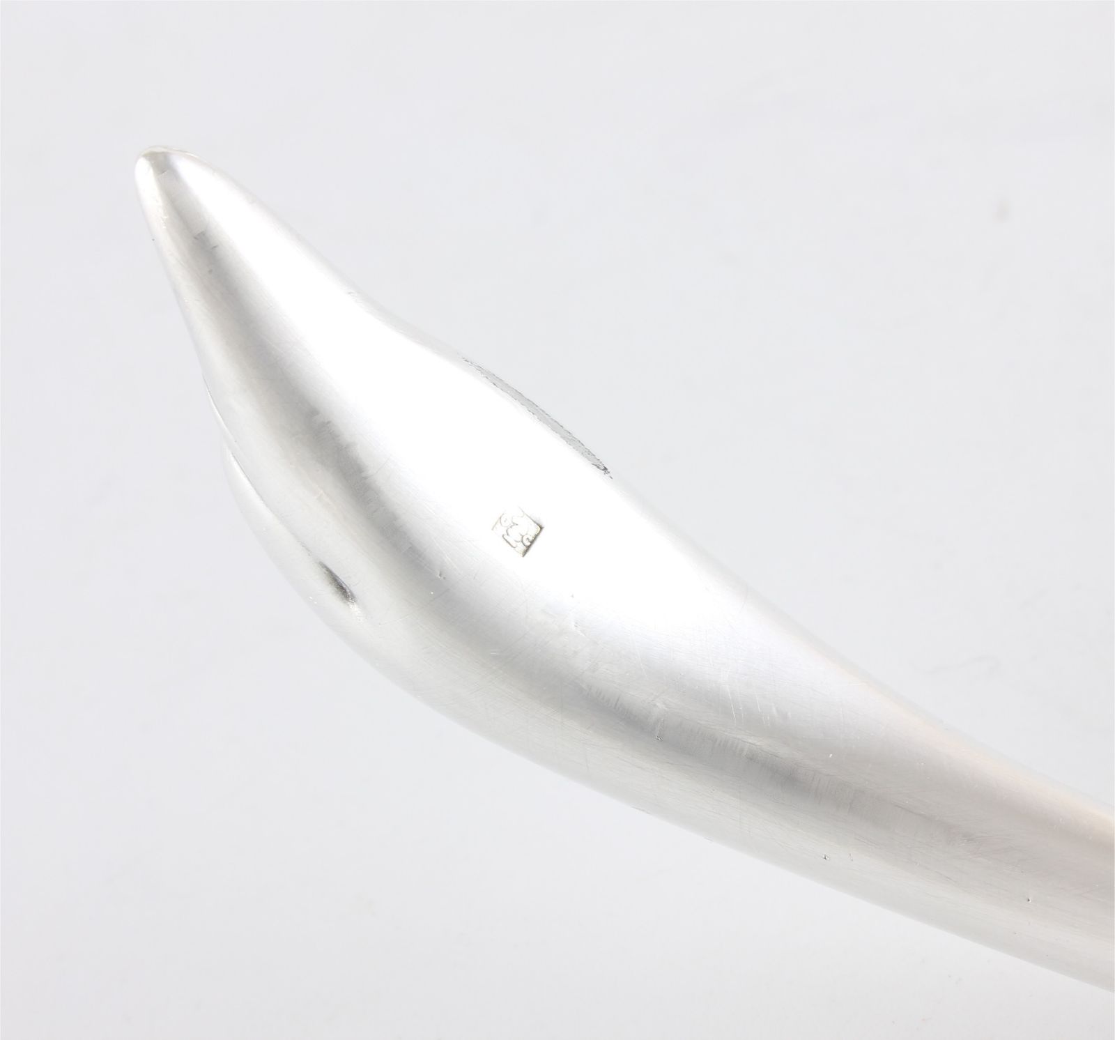 Silver Plate Christofle Swan Sauce Boat. French Gravy Sauciere & Spoon. photo vintage