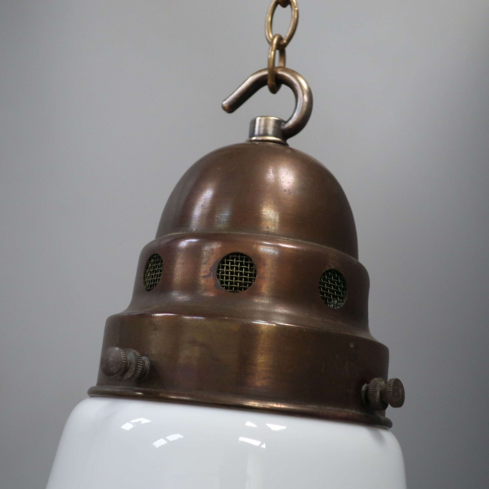 Two Tone 'Asteroid' Opaline Glass Pendant Light photo Lighting