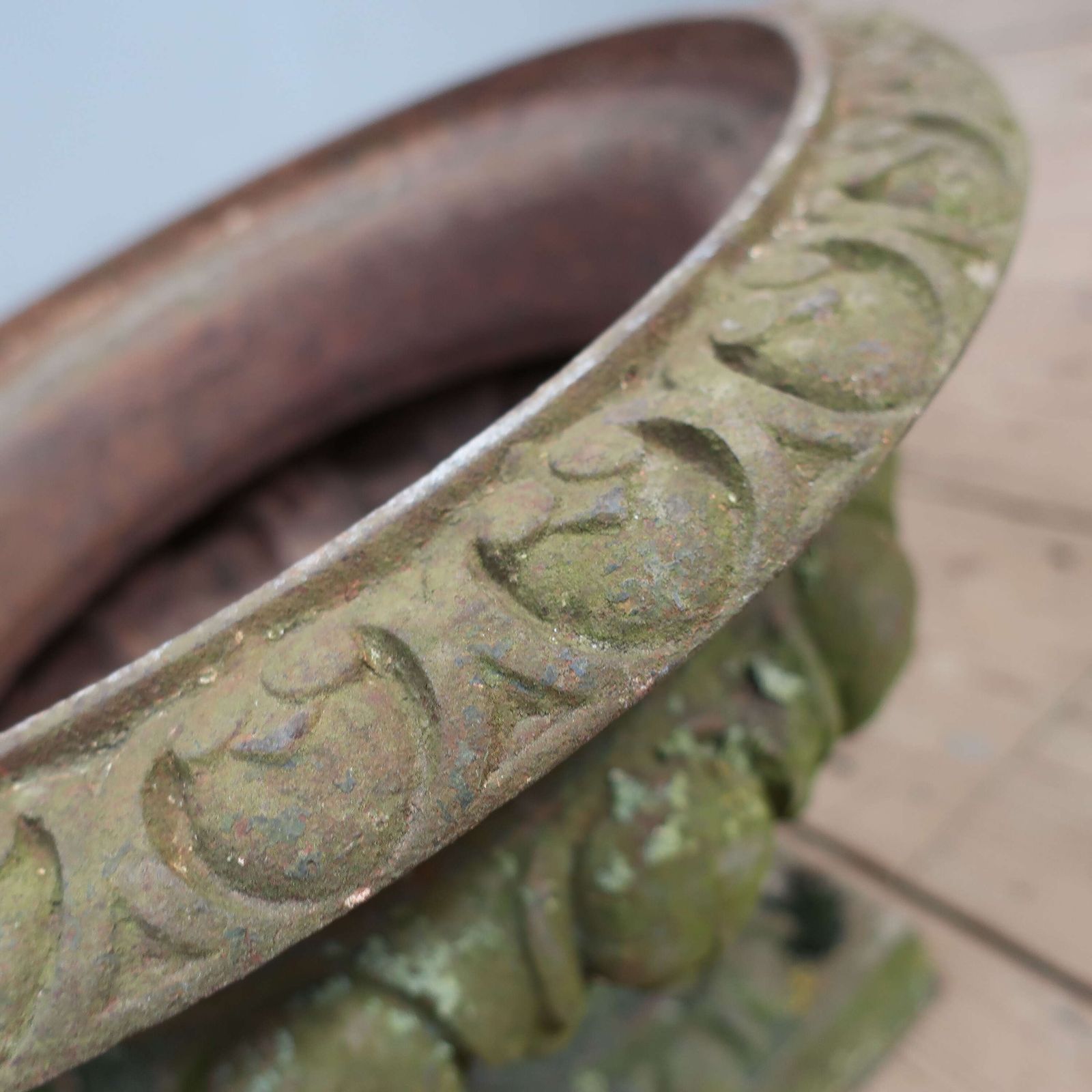 Pair Of French Cast Iron Graden Urns C1900 photo vinterior