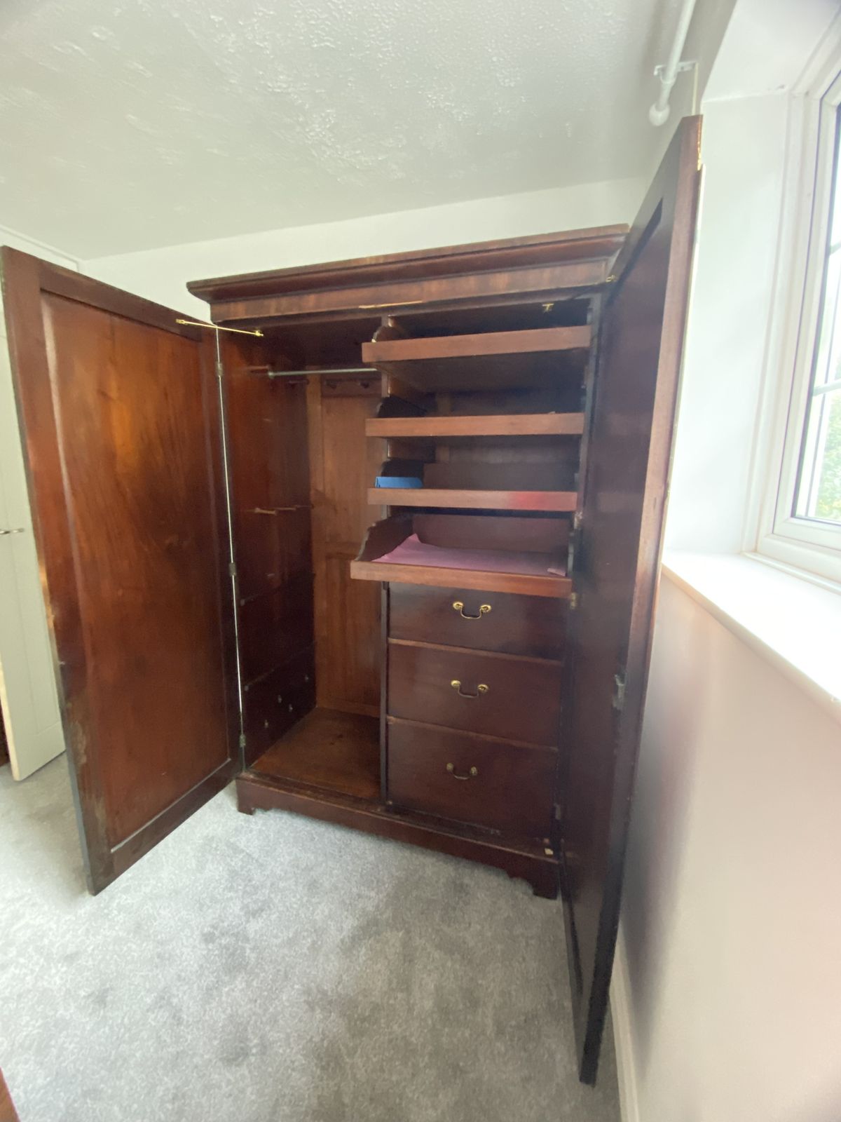 19th Century Mahogany Wardrobe