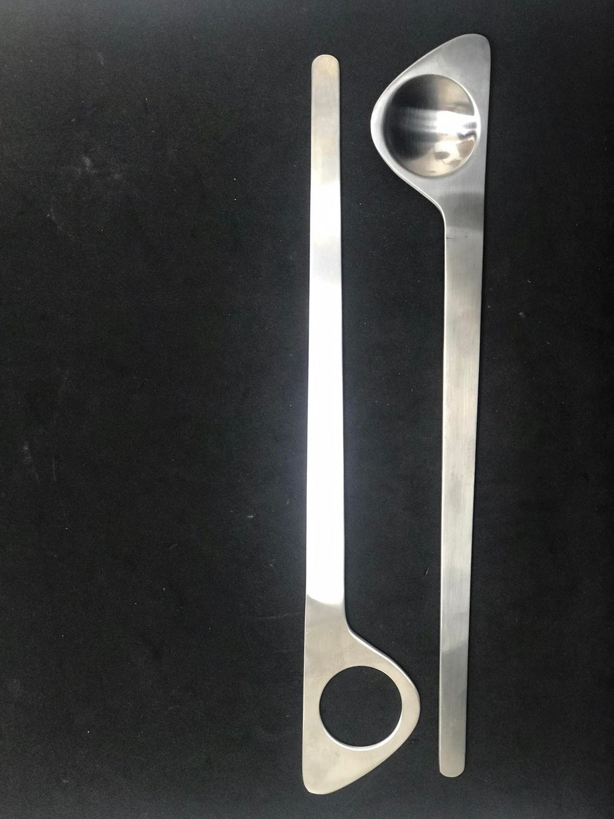 photo furniture Salad Servers Arne Jacobsen Salad Cutlery Original 1960s Stelton Polished Danish Design Pasta Flatware Salad Cutlery Scandinavian Design