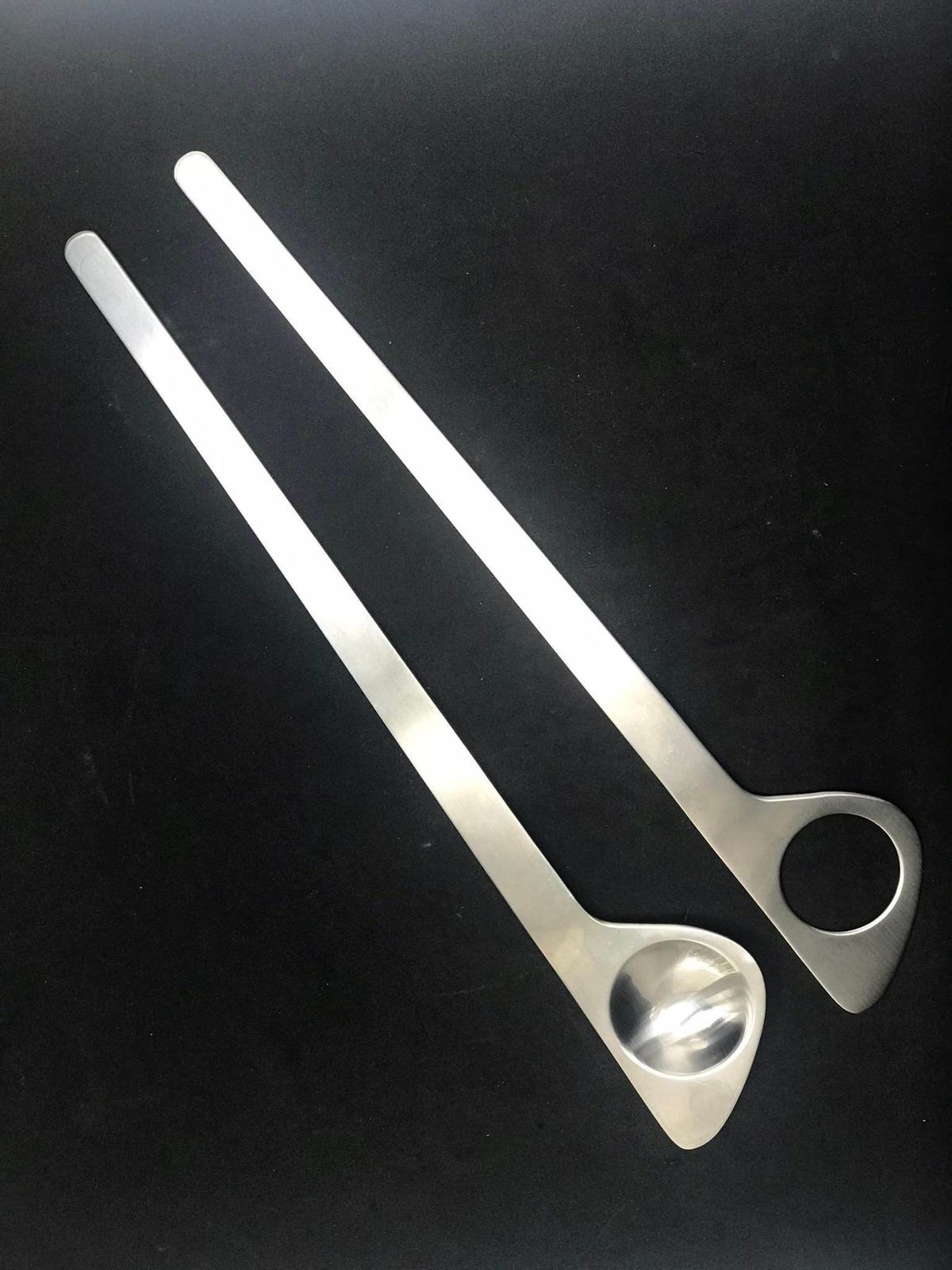 photo for sale Salad Servers Arne Jacobsen Salad Cutlery Original 1960s Stelton Polished Danish Design Pasta Flatware Salad Cutlery Scandinavian Design