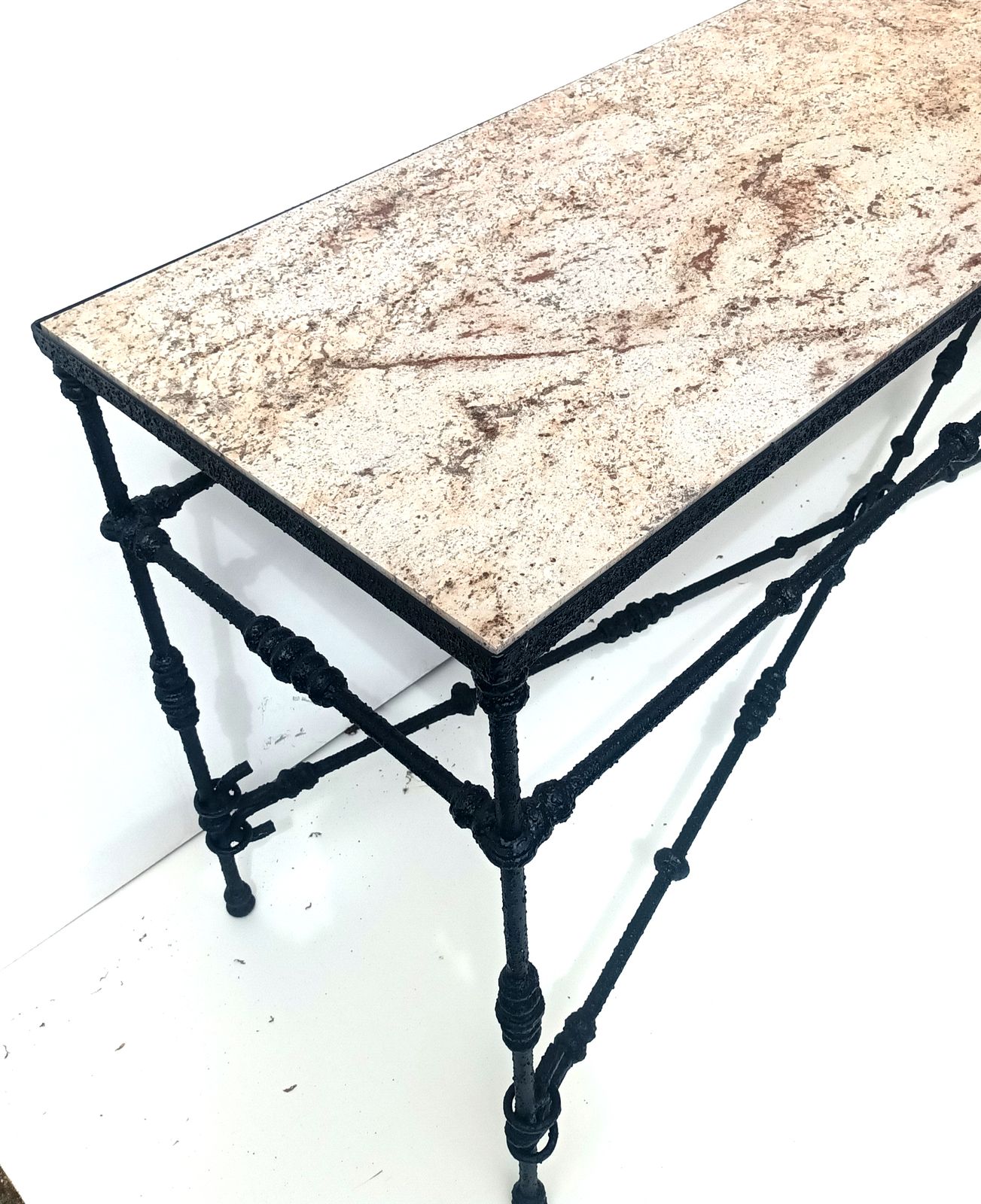 Table In The Style Of Giacometti. Wrought Iron And Granite photo buy
