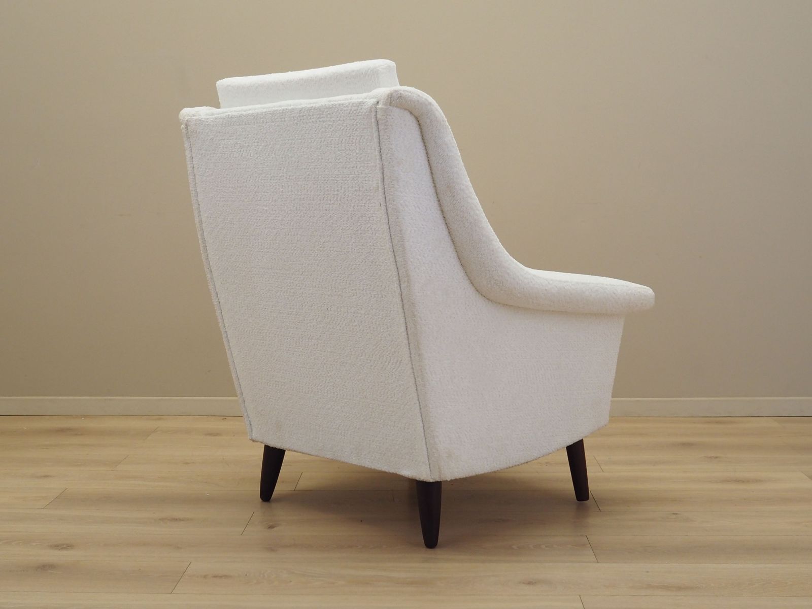 White Armchair, Danish Design, 1970s, Production: Denmark photo vintage