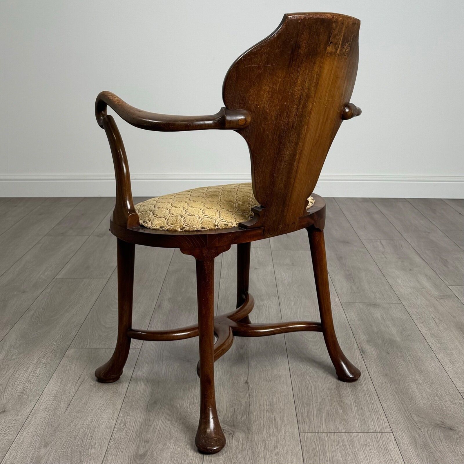 Antique 20th Century Fine Quality Open Armchair In Mahogany ( Ref Af 3727 photo for sale