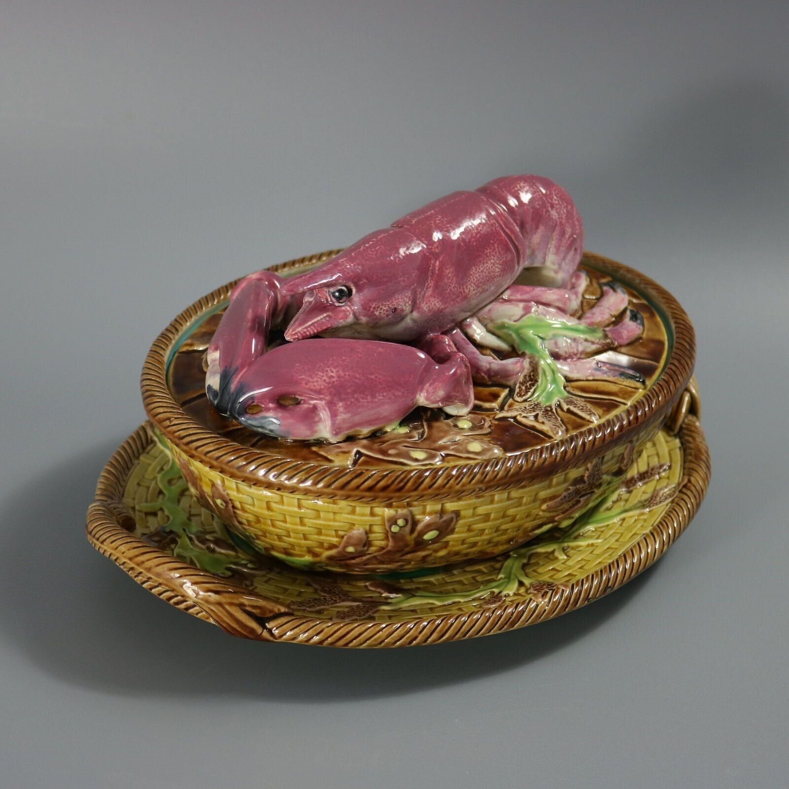 George Jones Majolica Lobster Dish photo furniture