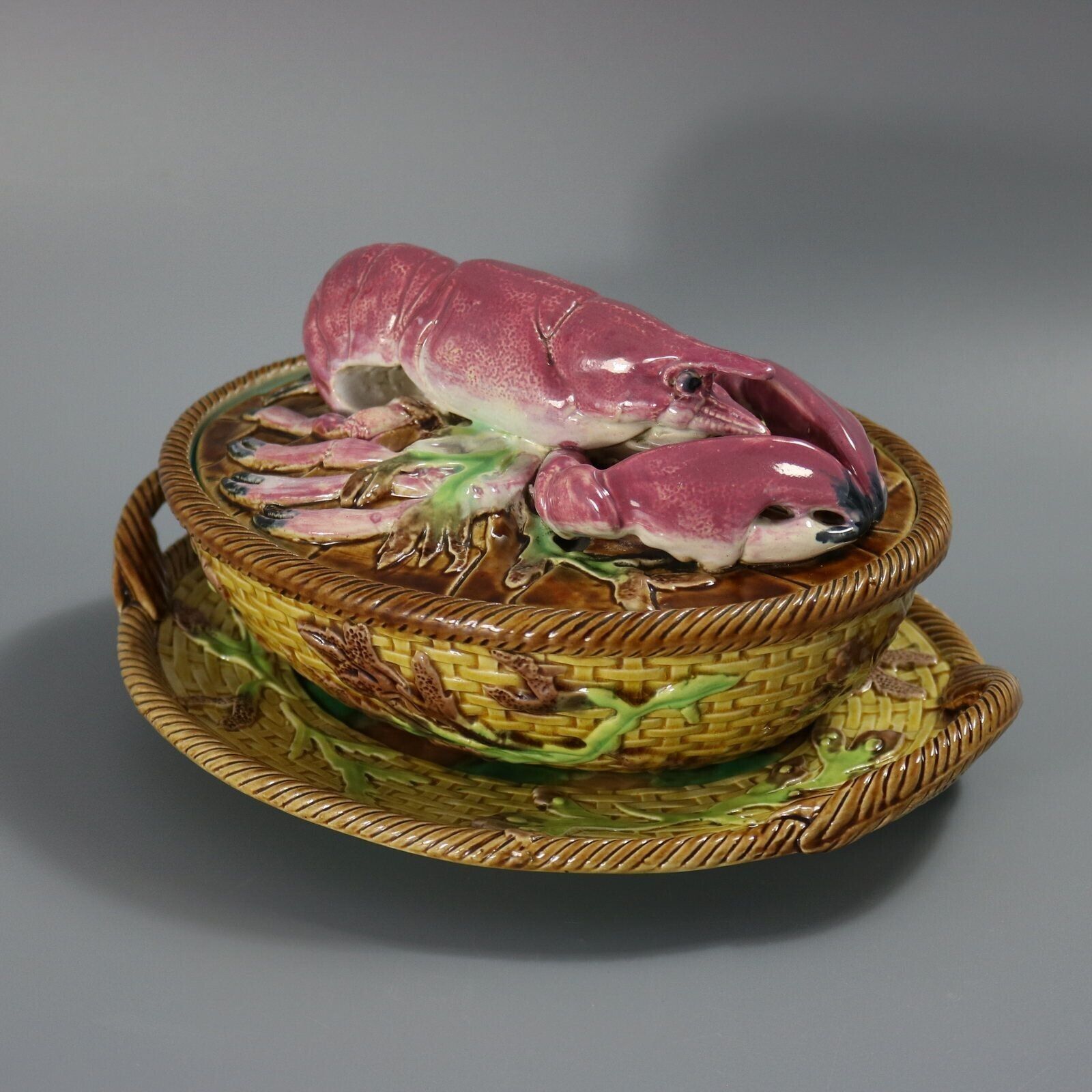 George Jones Majolica Lobster Dish photo Home Decor