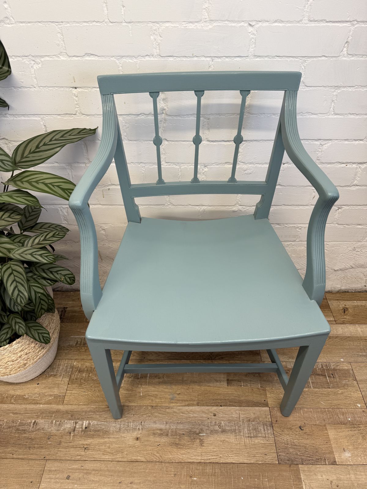 Vintage Armchair In Agean Teal | Art Nouvea