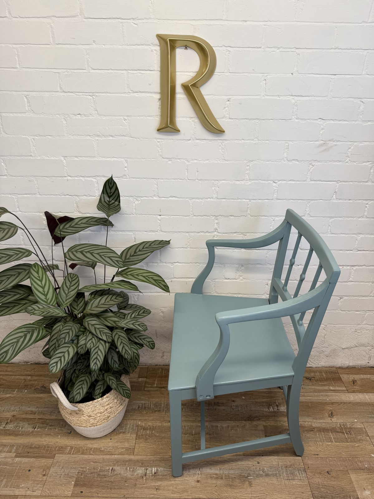 Vintage Armchair In Agean Teal | Art Nouvea photo furniture