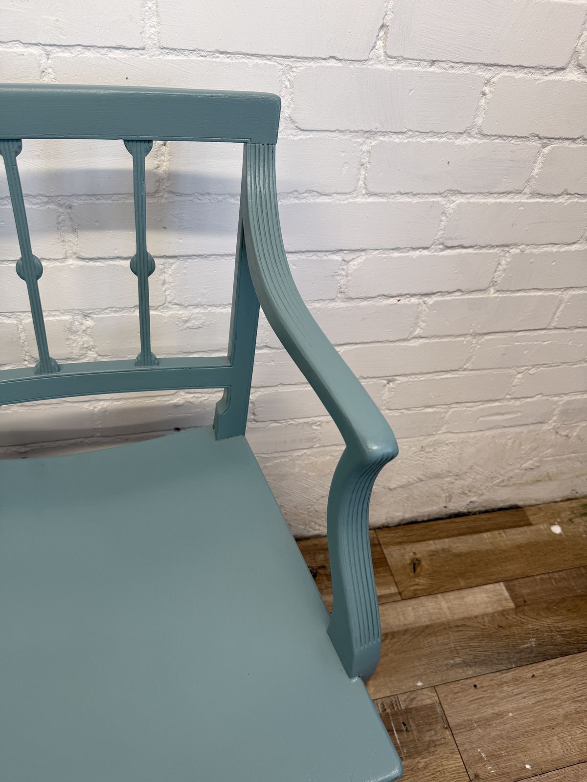Vintage Armchair In Agean Teal | Art Nouvea photo for sale