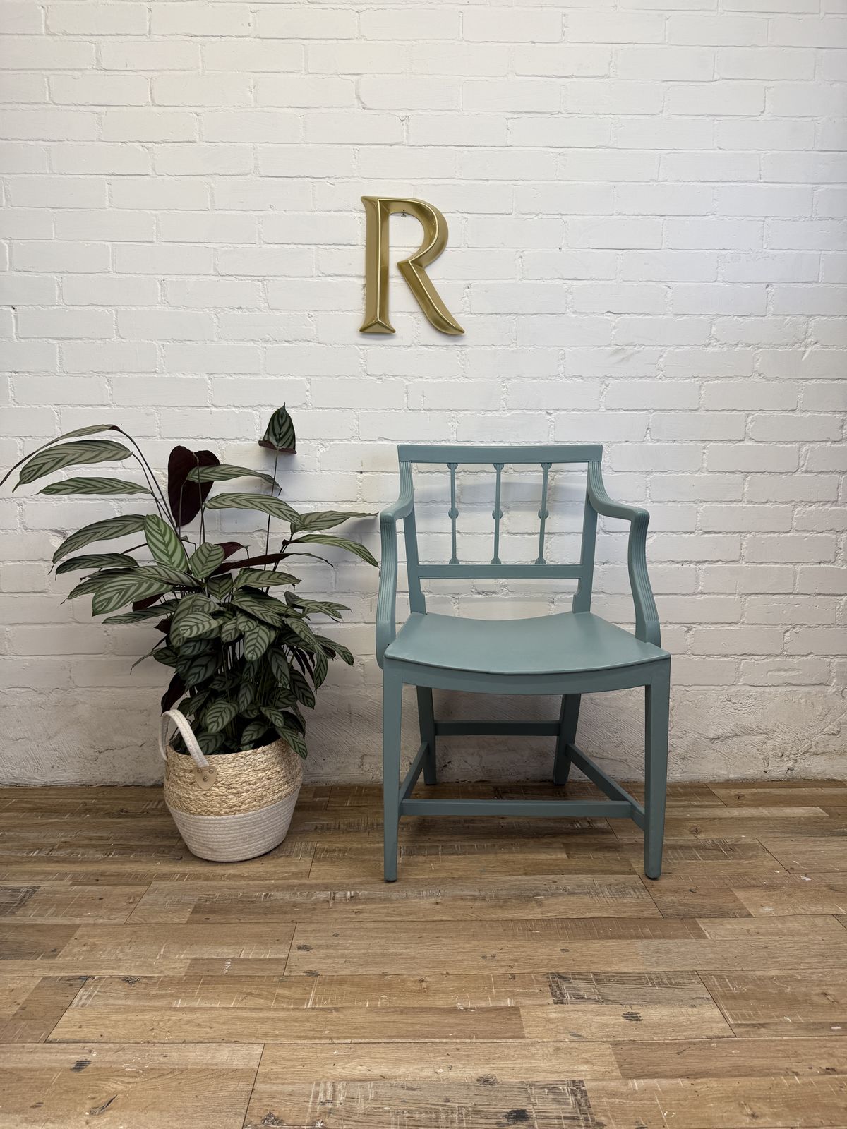 Vintage Armchair In Agean Teal | Art Nouvea photo vinterior