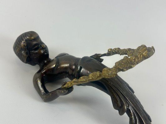 Home Fixtures Large Antique Bronze Cherub Door Pull Handle photo