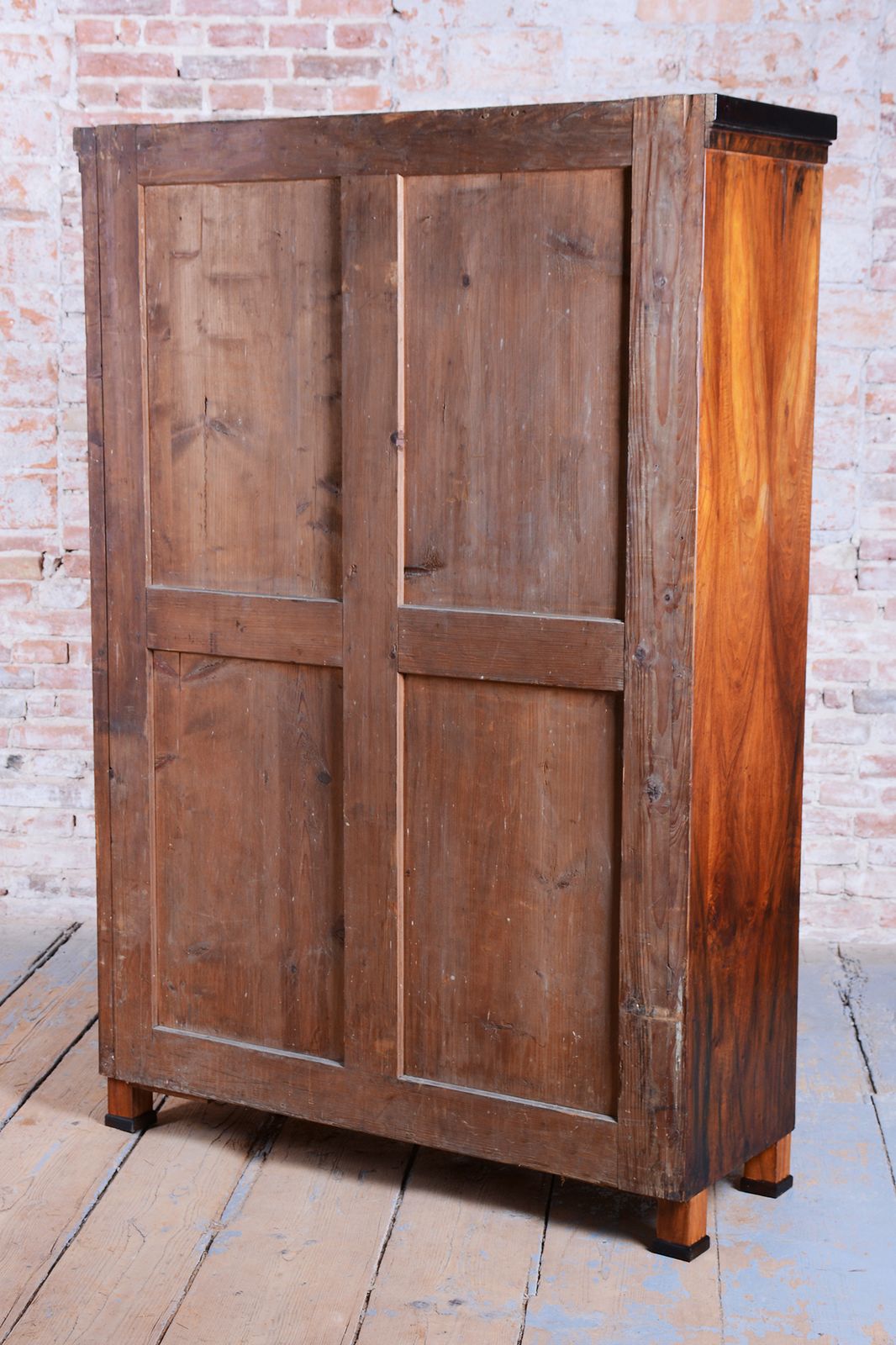 photo vinterior Restored Biedermeier Wardrobe, Walnut, Revived Polish, Czech, 1830s