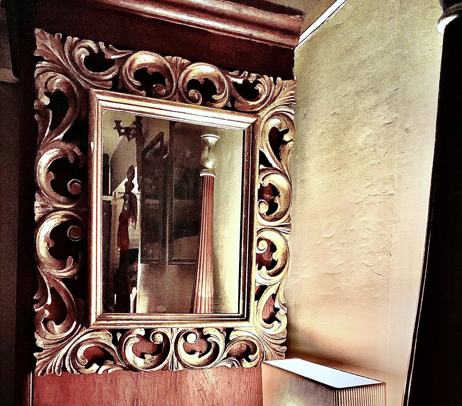 photo for sale Antique Florentine Gilded Mirror. Late 19th Early 20th Century