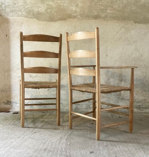 A Pair Of Ernest Gimson Bedales Chairs photo Furniture