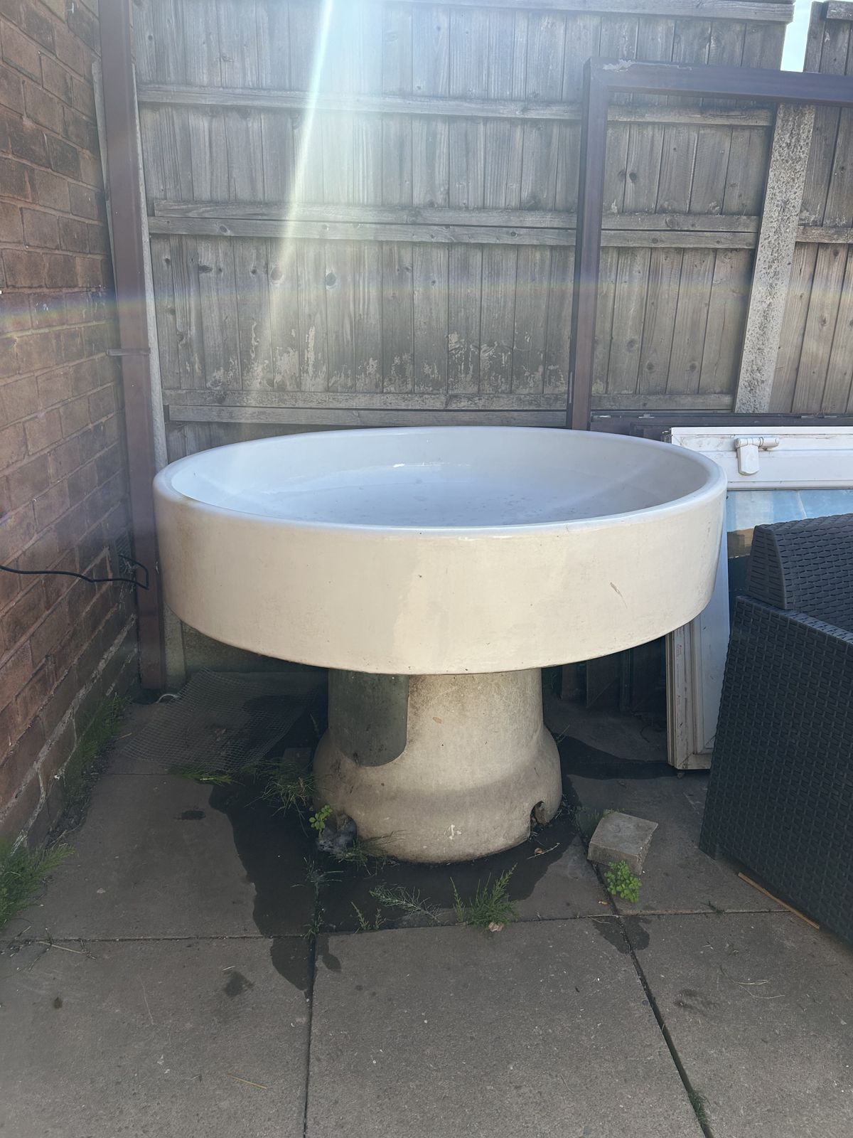 Large Freestanding Circular Sink By Royal Doulton photo buy