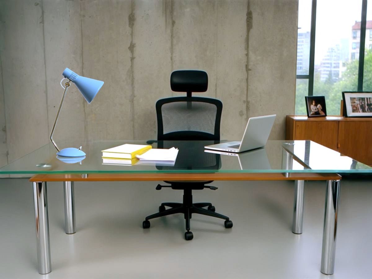 Desk Lamp Stilnovo   Mod. 8042   Italy 1959   Light Blue photo furniture