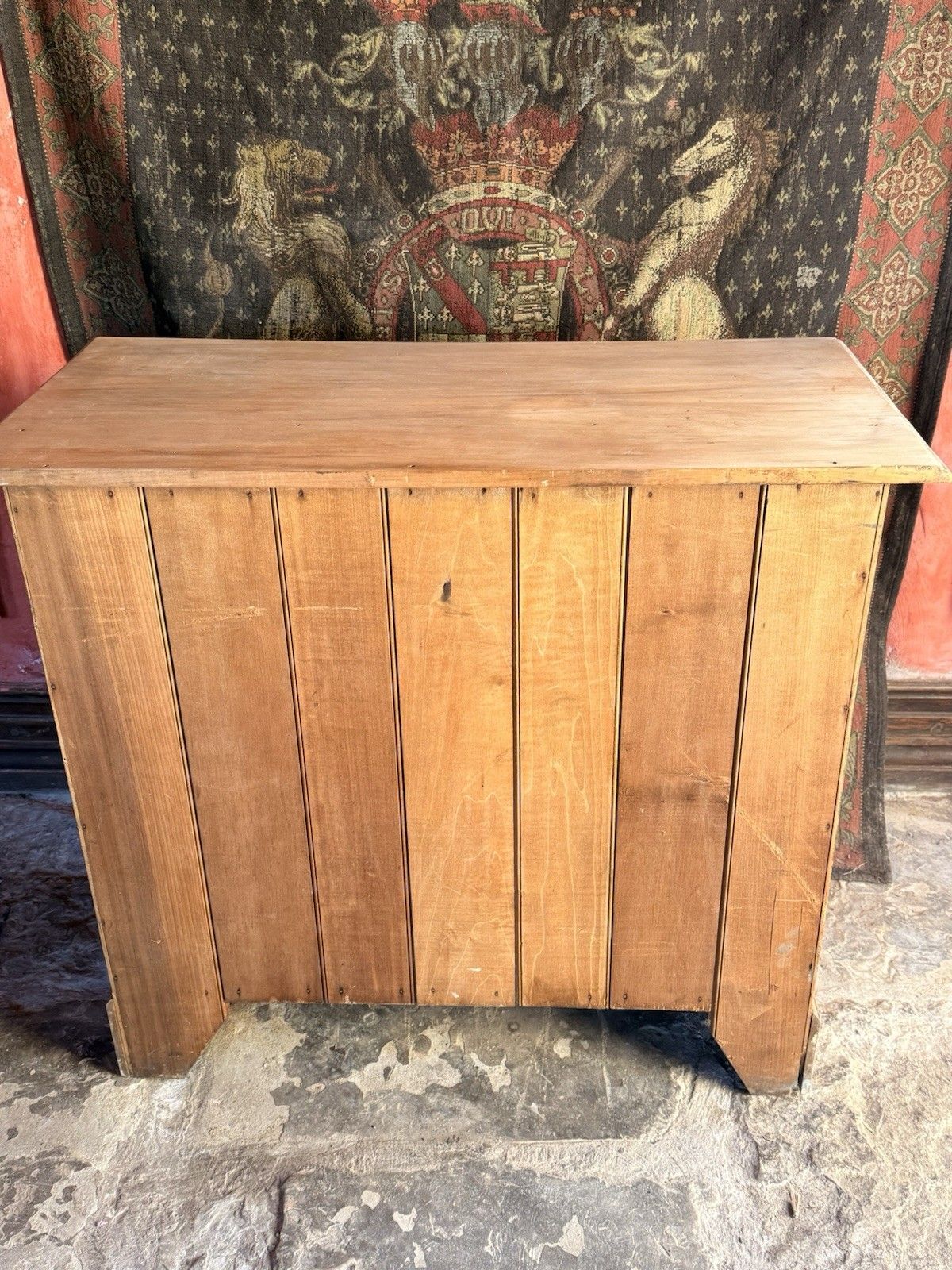 photo for sale Antique Victorian Satinwood Rustic Charming Sideboard Chest Of Drawers