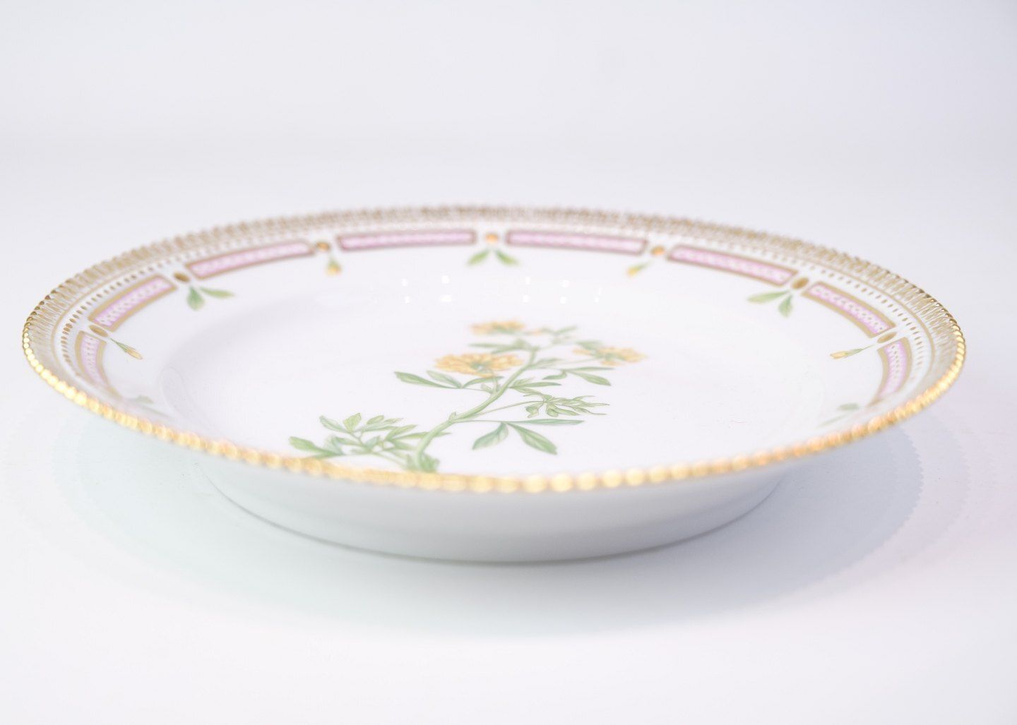 Lunch Plate Decoration No. 20/3550 Flora Danica By Royal Copenhagen From 1960s photo 704.0