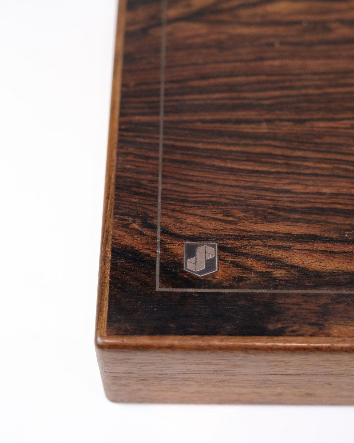 Box In Rosewood With Silver Inlay "Provinsbanken"  Danish Design From 1960s photo furniture