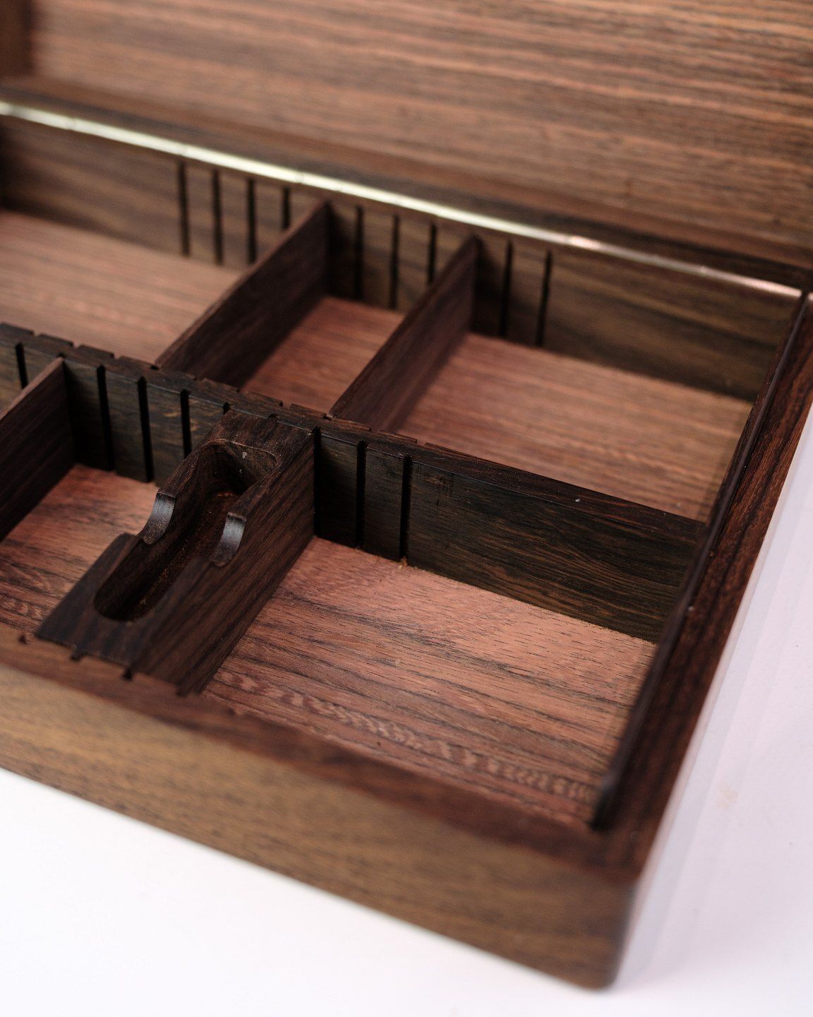 Box In Rosewood With Silver Inlay "Provinsbanken"  Danish Design From 1960s photo buy