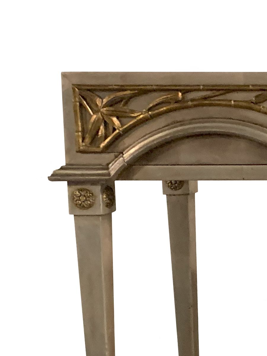 Gilt Hollywood Regency Dressing Table By James Mont, USA, 1950s photo furniture
