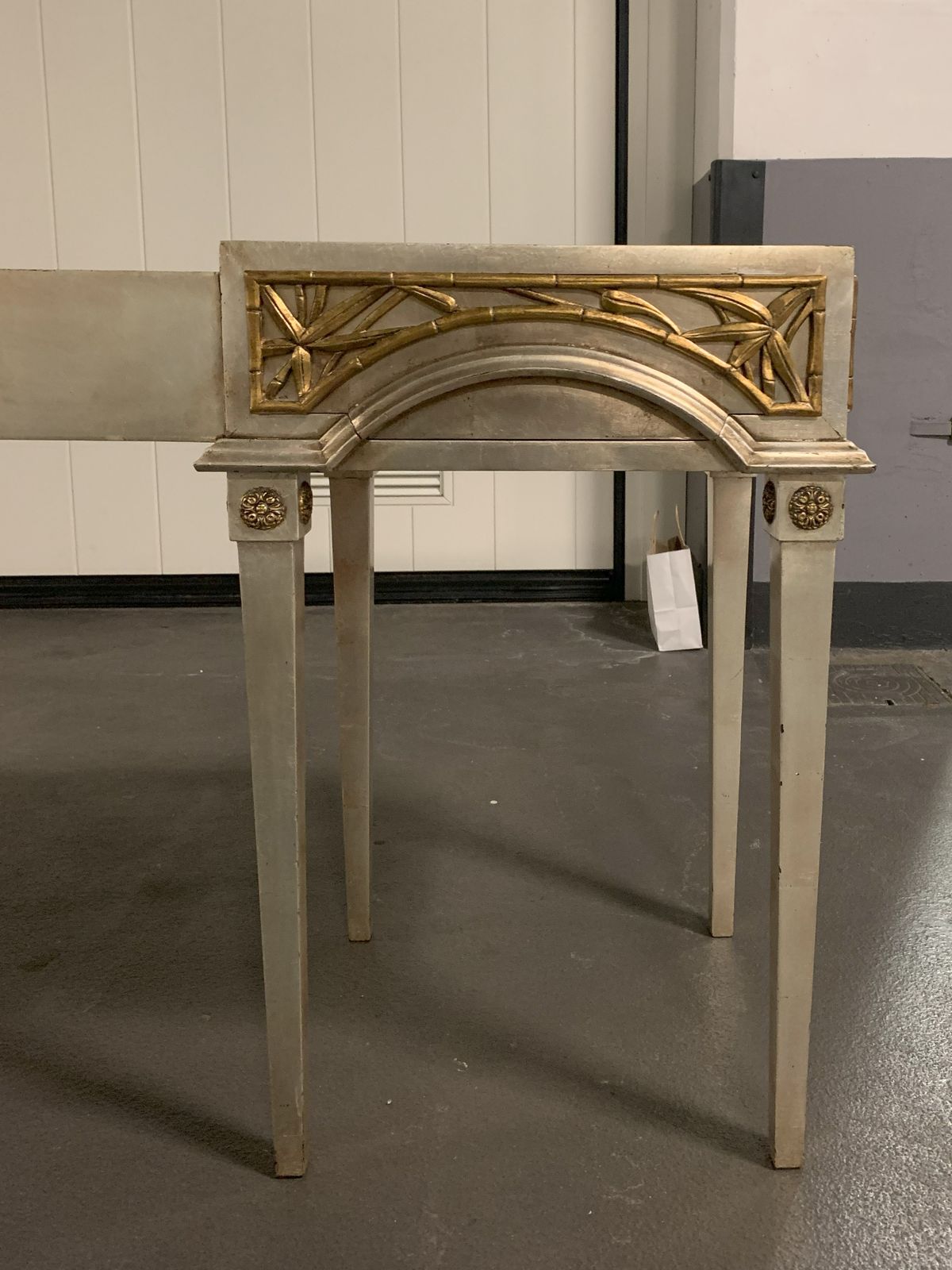 Gilt Hollywood Regency Dressing Table By James Mont, USA, 1950s photo vintage