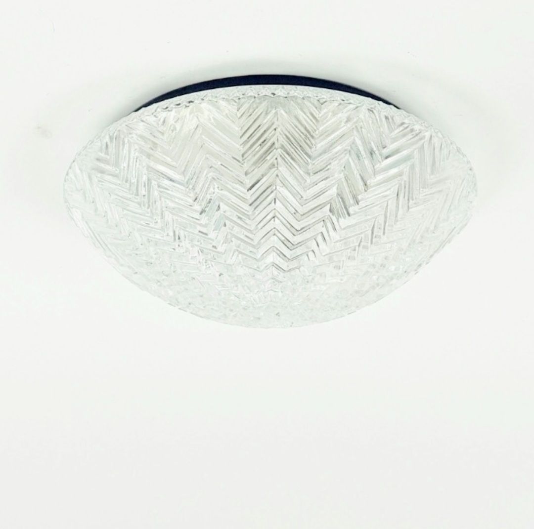 Mid Century Geometric Glass Ceiling Light From Limburg, Germany, 1970s photo furniture