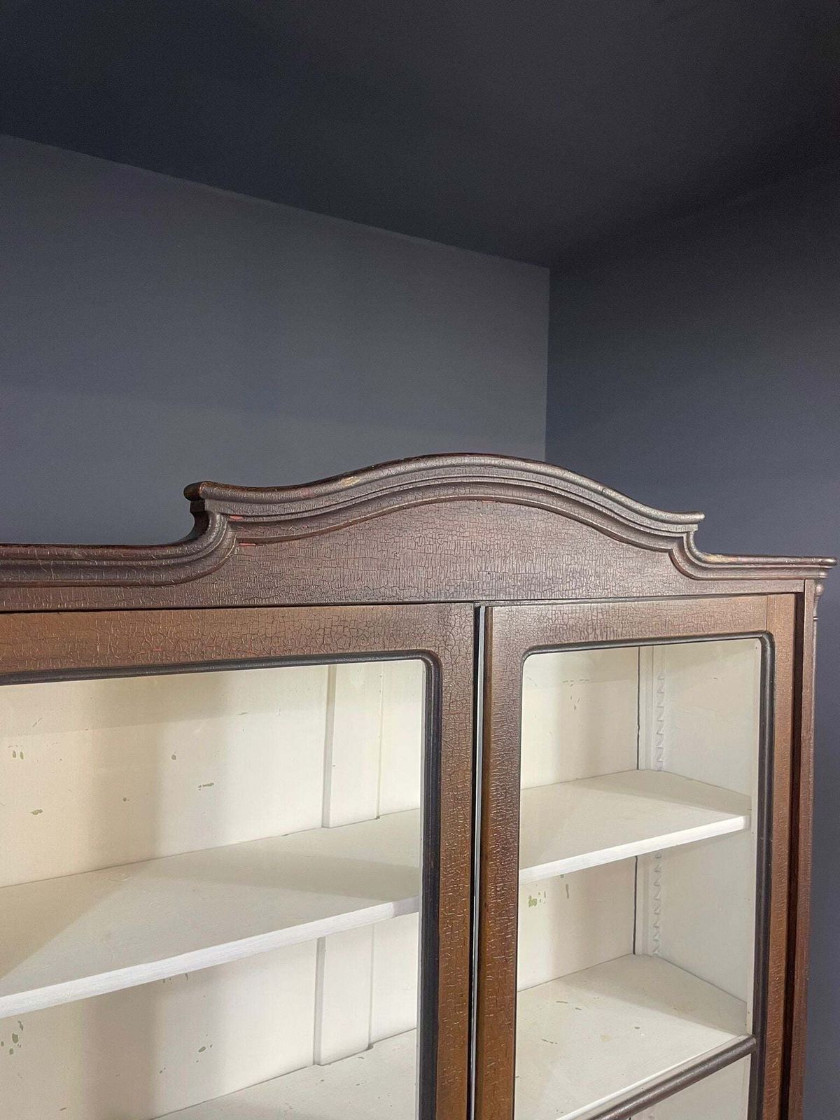 photo for sale Historic Glass Front Bookcase From Austria Hungary, Late 19th–Early 20th C.