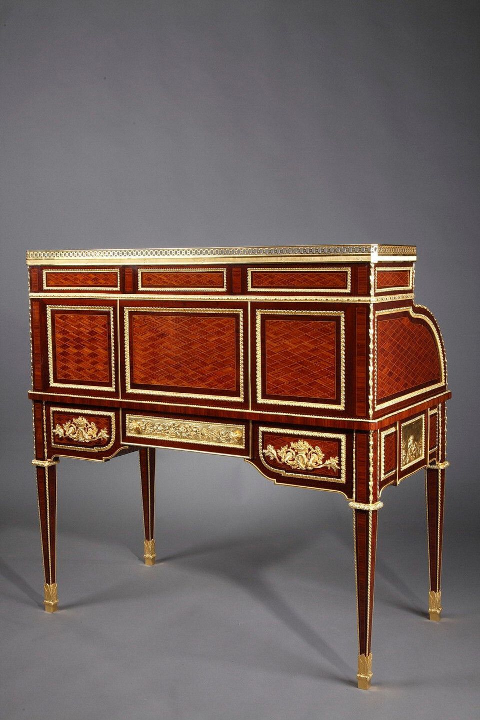 Cylinder Desk After A Model By Riesener, Attributed To The Maison Beurdeley photo for sale